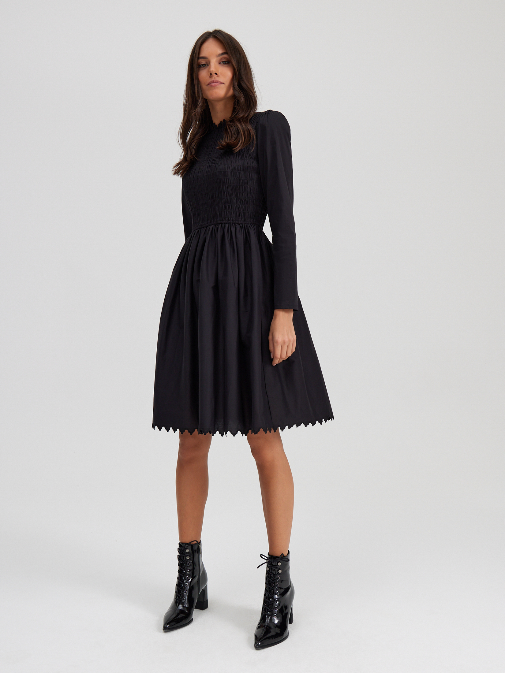 Платье женское черное платье туника kappahl 44 46 размер
