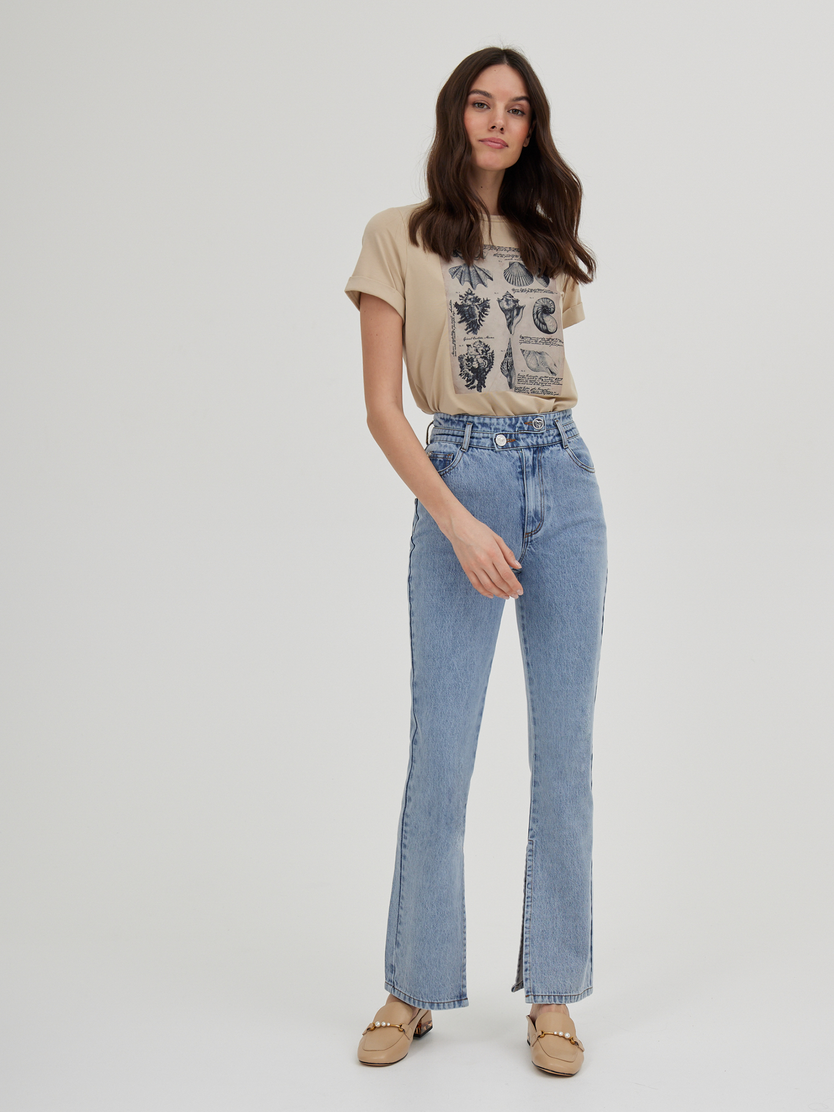 Джинсы женские тёмно-синие джинсы fb sister узкие 44 46 размер