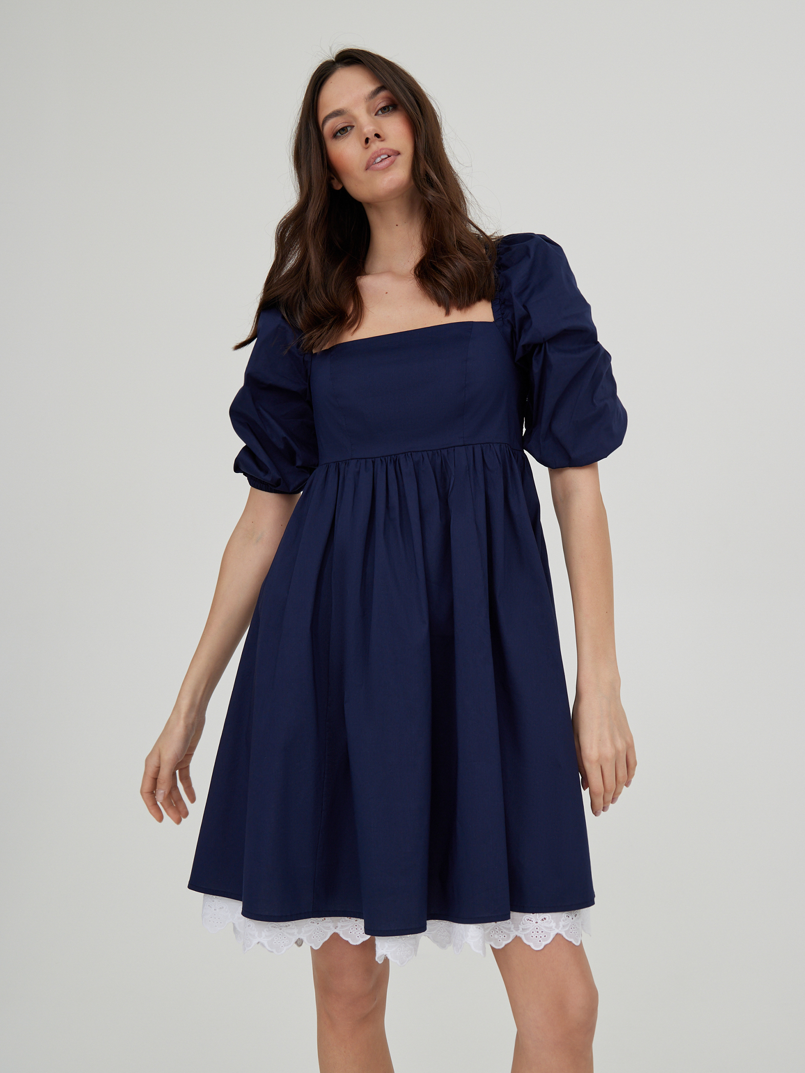 Платье женское индиго платье женское размер 46 цвет синий чёрный 5476