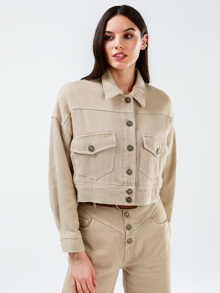 Куртка женская бежевая куртка размер 44 46 бежевый