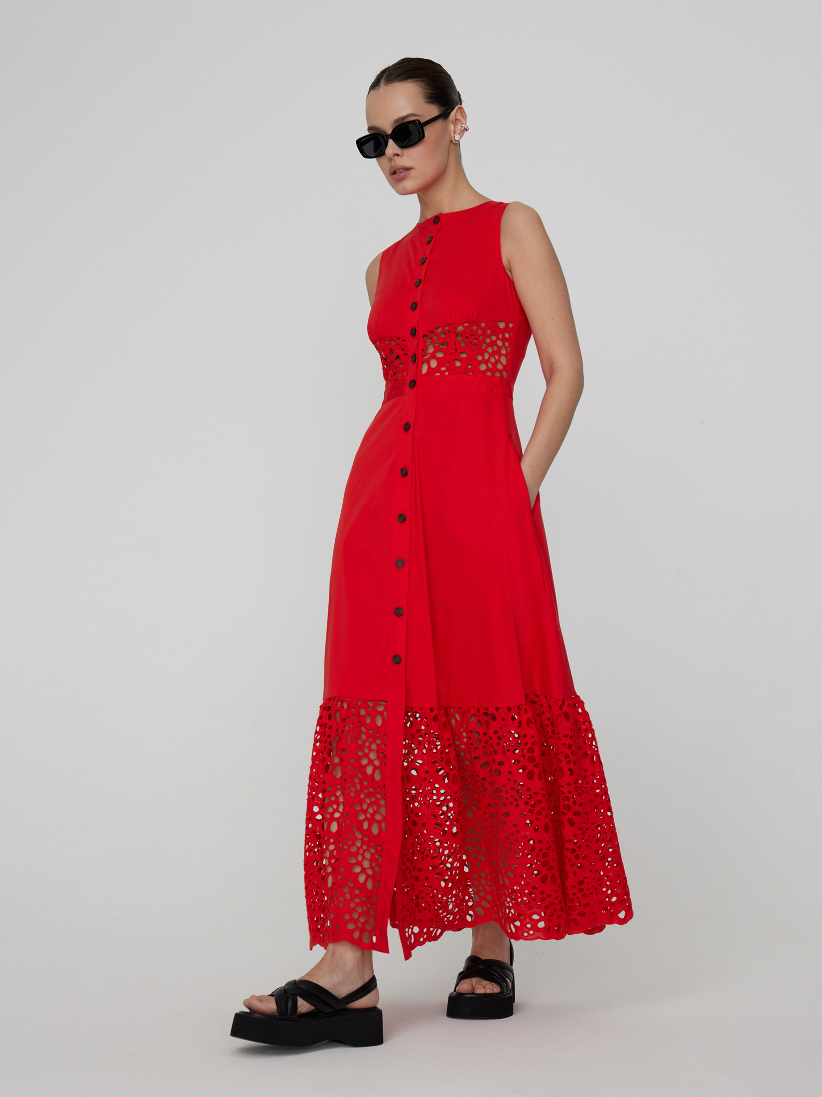 Платье женское красное платье top secret цвет красный ssu2006ce размер 42 50