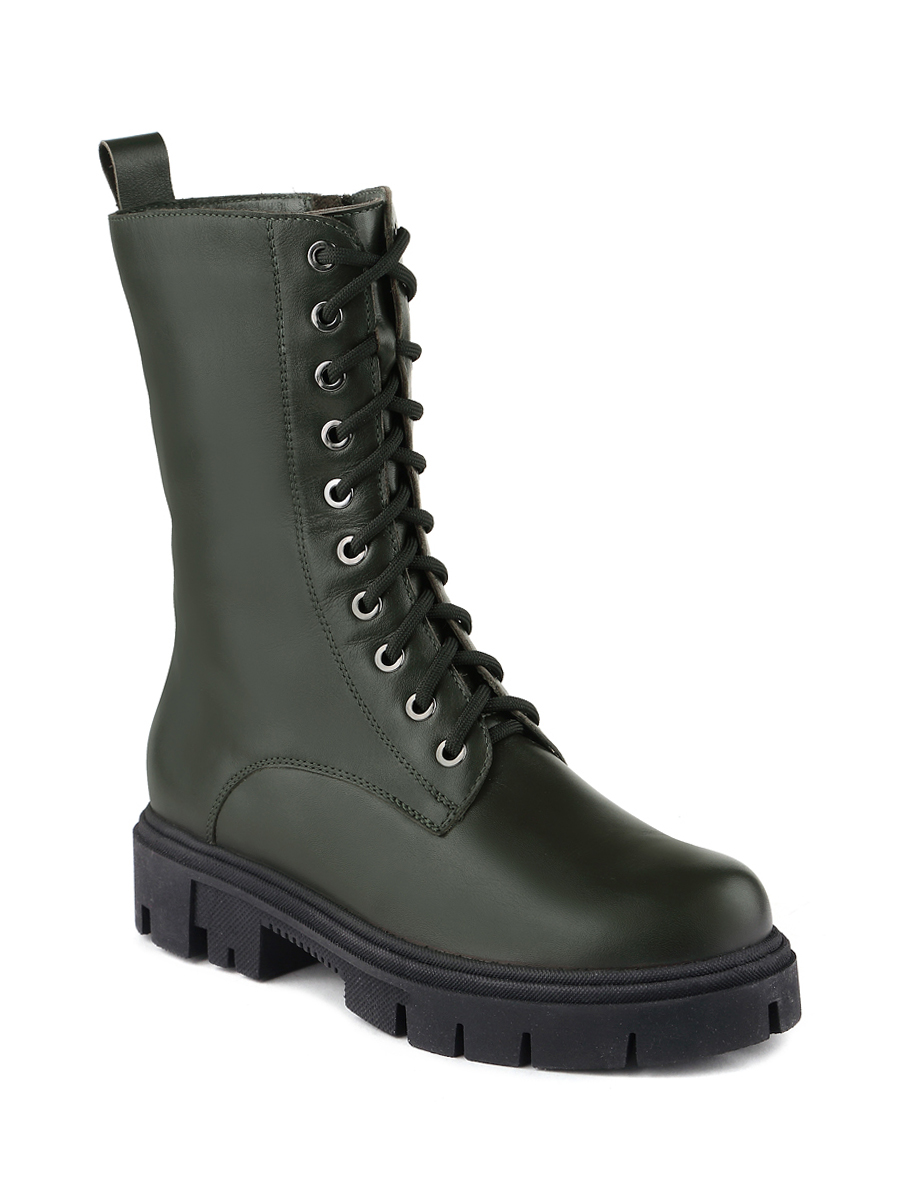 Ботинки женские темно-зеленые ботинки на шнурках женские tamaris зеленый 38