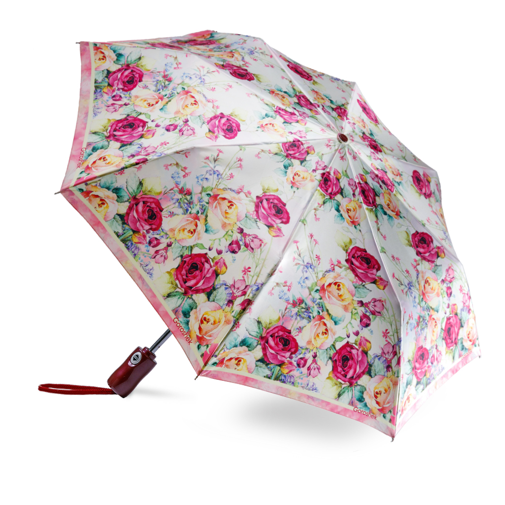 Зонт женский автомат, 3 сложения зонт женский автомат купол 105 см зонт складной легкий зонт малиновая ручка