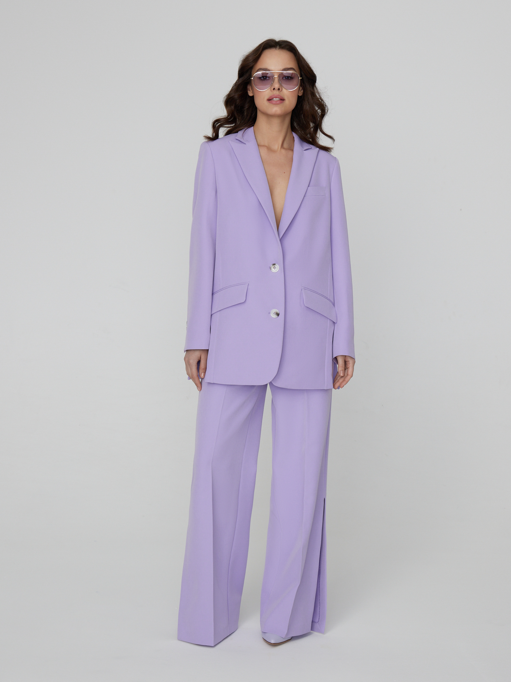 Брюки женские лавандовые брюки kappa размер 42 44 фиолетовый