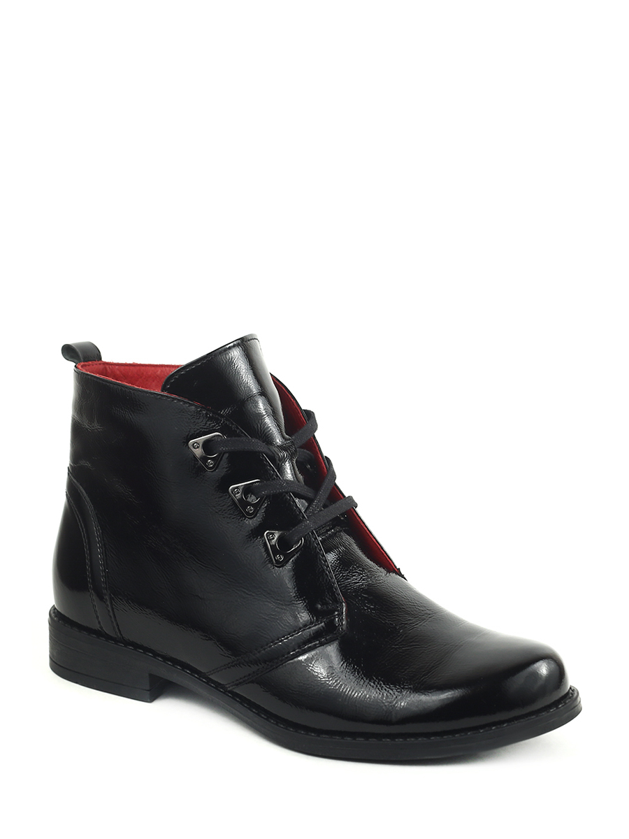 Ботинки женские лакированные черные ботинки дерби лакированные с двойной шнуровкой 37 черный