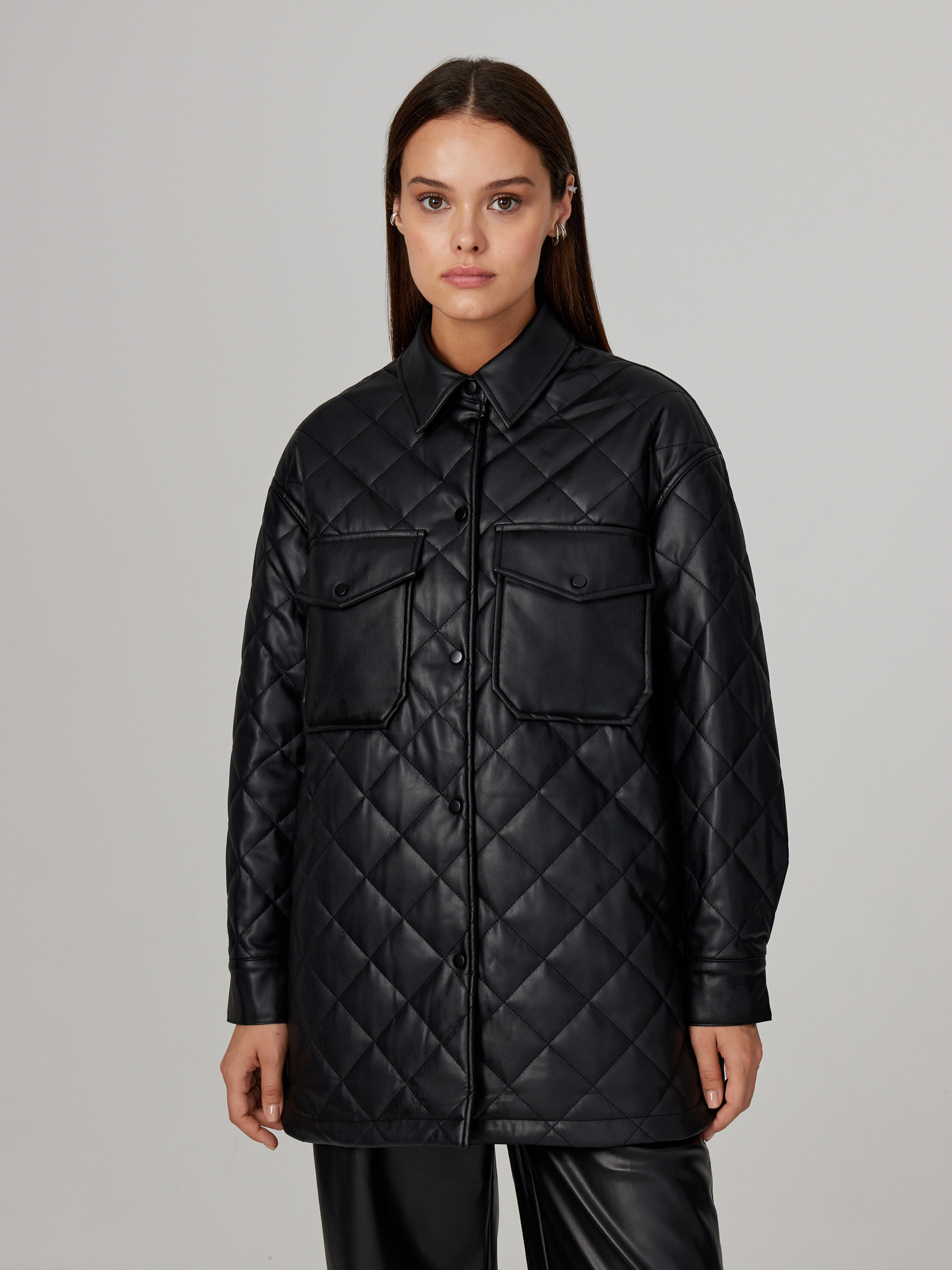 Куртка женская черная куртка размер 48 50 черный
