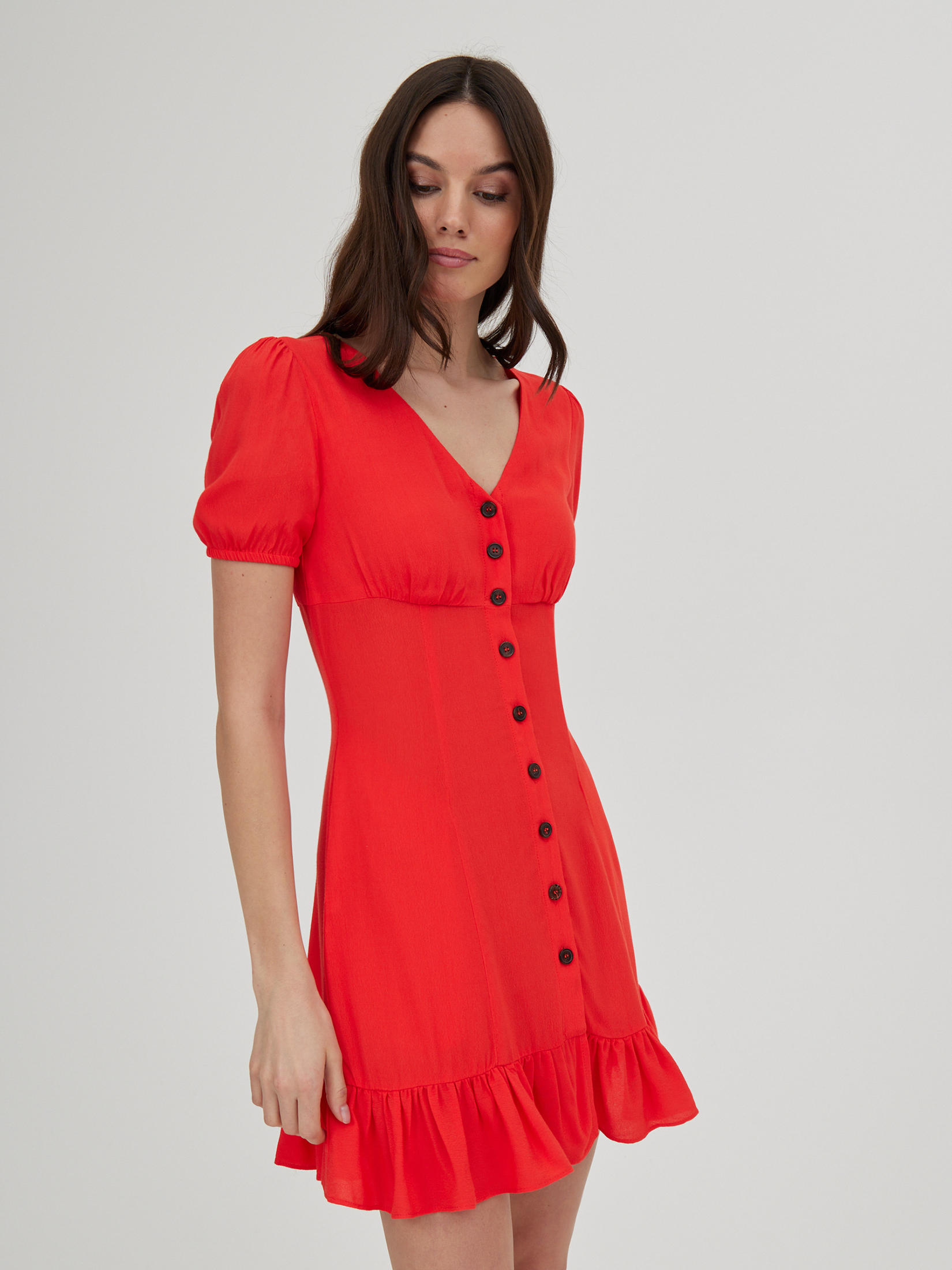 Платье женское красное платье oodji нарядное 44 46 размер