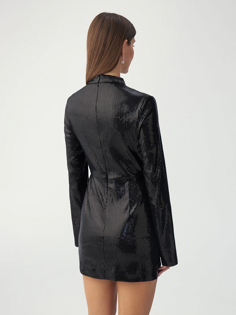 Платье P24W-F16-CB-058 BLK фото - 8
