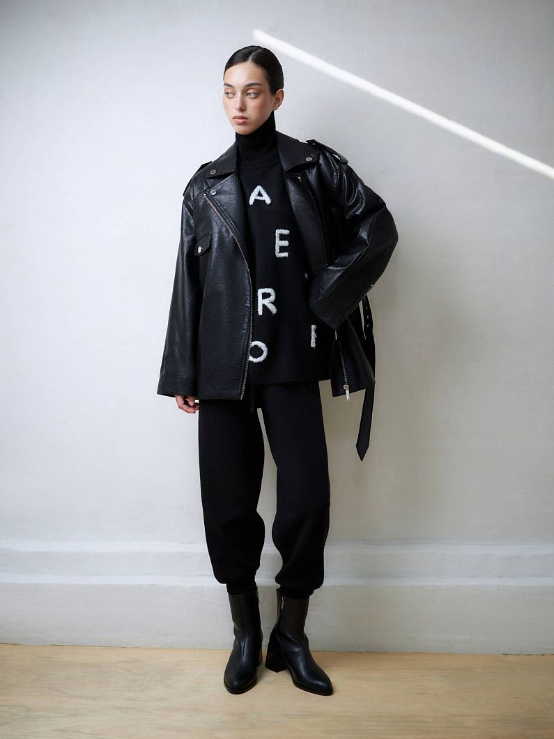 Брюки P24W-F07-AI-035 BLK фото - 5