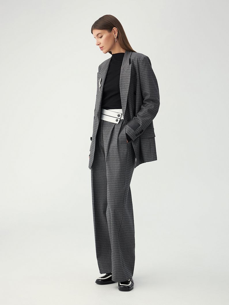 Жакет женский серый меланж купить за 10 990 руб. рублей в интернет