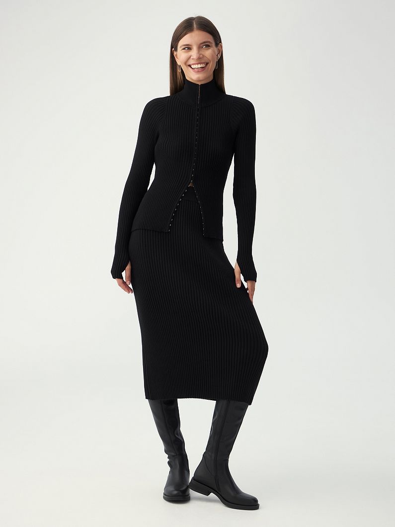 Юбка P24W-F06-AI-061 BLK фото - 7